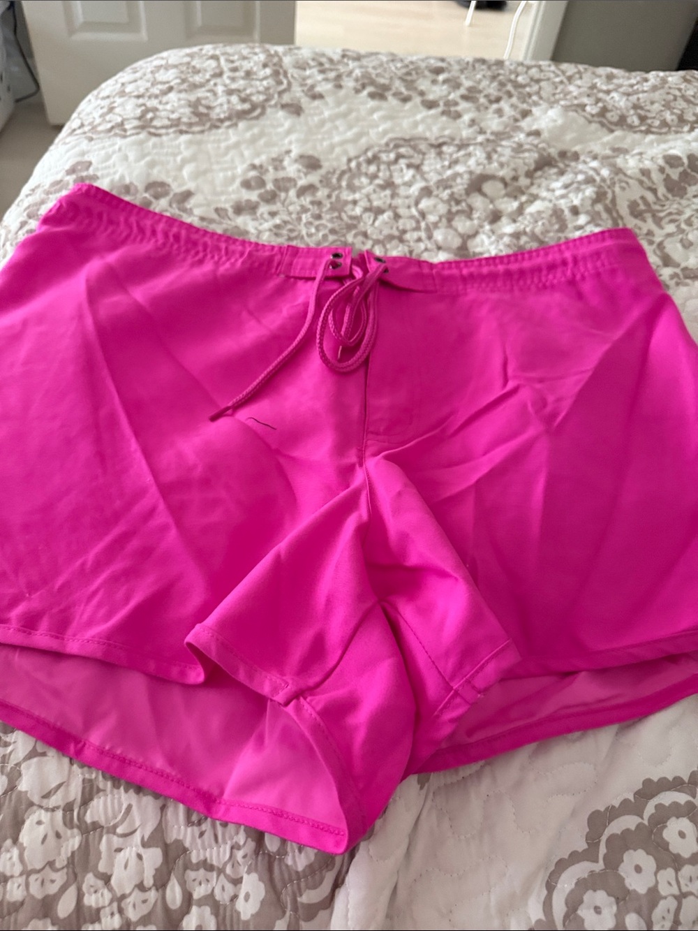 Catalina Hot Pink Athletic Shorts with Drawstring